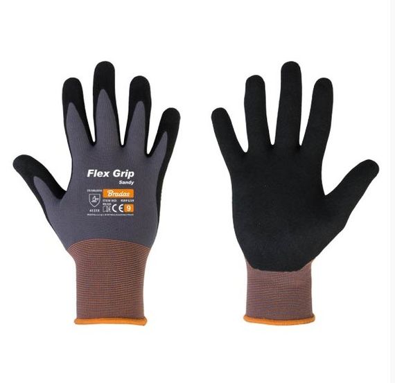 Рукавички захисні Bradas FLEX GRIP SANDY нітрил розмір 8 RWFGS8