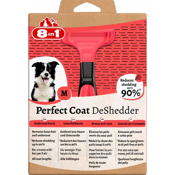 Дешеддер 8in1 Perfect Coat для вичісування собак розмір М 6,5 см