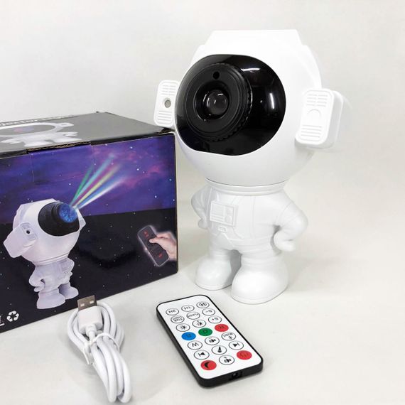 Світильник космонавт 3d проектор, Світильник зоряне небо на стелі, Нічник проектор зоряне небо IO-79 | Зображення 1