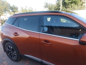 Окантовка вікон (6 шт, нерж) для Peugeot 2008 2019-2024 рр