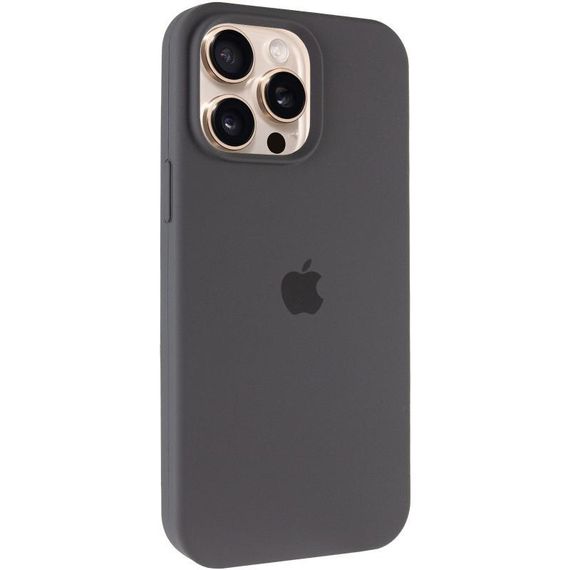 Чехол Silicone Case Full Protective (AA) для Apple iPhone 15 Pro Max (6.7") Серый / Dark Gray