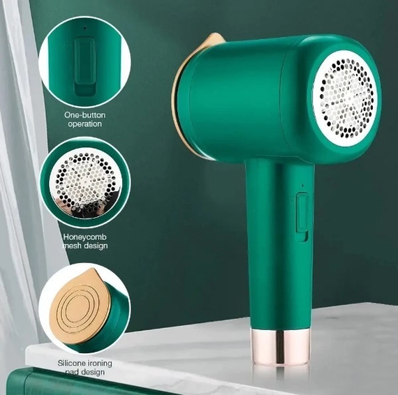 Компактна Дорожня Міні Праска+ Машинкою Для Стрижки Котишків 2в1 | Зображення 4