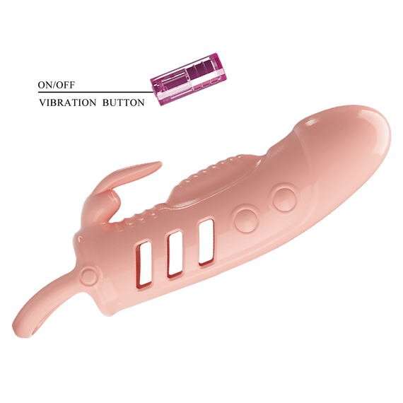 Насадка на член - Pretty Love Sloane Vibrating Penis Sleeve Flesh | Зображення 3