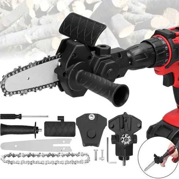 Насадка цепная пила 4 дюйма (10см) для дрели или шуруповерта