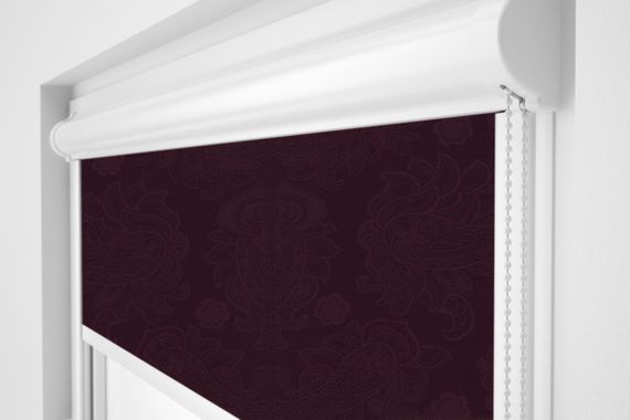 Рулонная штора Rolets Арабеска 2-2282-675 67.5x170 см закрытого типа Темная фуксия | Зображення 1