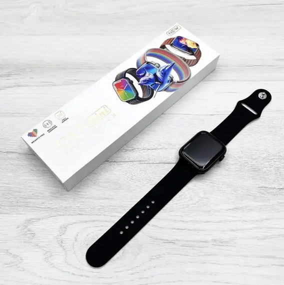 синий Смарт-часы Smart Watch GS7 MINI 41 мм, Фитнес часы с тонометром и пульсоксиметром | Зображення 4