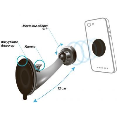 Універсальний автотримач Global M07SM (1283126473630) | Зображення 3