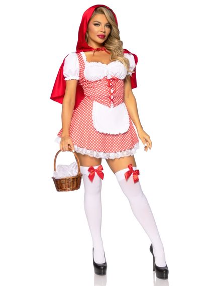 Костюм Червоної Шапочки М Leg Avenue Fairytale Miss Red, 2 предмети, червоний | Зображення 3