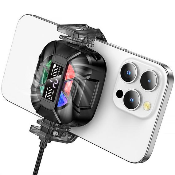 Охлаждающий кулер для мобильного телефона Hoco GA5 Triumph Black | Зображення 2