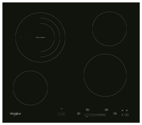 Варочная поверхность Whirlpool электрическая стеклокерамическая AKT8900BA