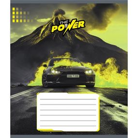 Тетрадь ученическая "Супер сила" 012-510041C-4 в косую линию, 12 листов