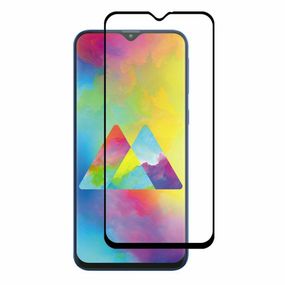 Защитное стекло 3D для Samsung Galaxy M20 Черное (полная проклейка на весь экран)