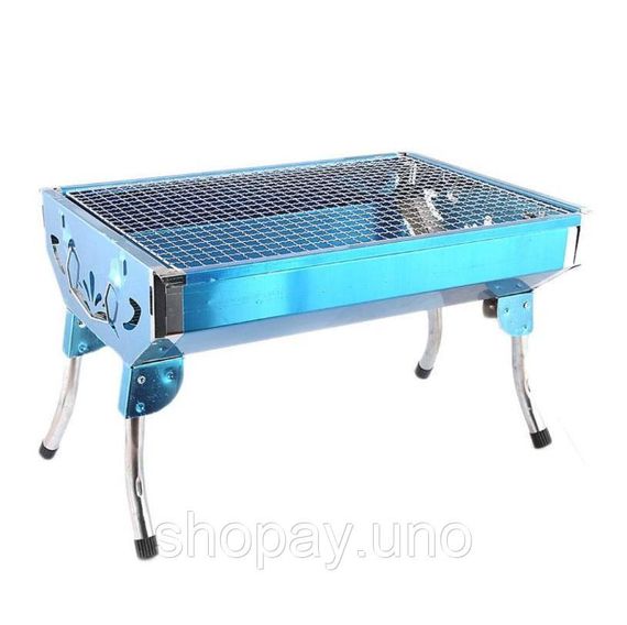 Переносний мангал з гратами для шашлику та гриля GP-4274 48*33*29cm | Зображення 1