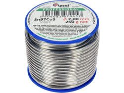 Припий для паяння миди CYNEL : Ø 2 мм, дротяний на котушци m= 250 г VR-76882
