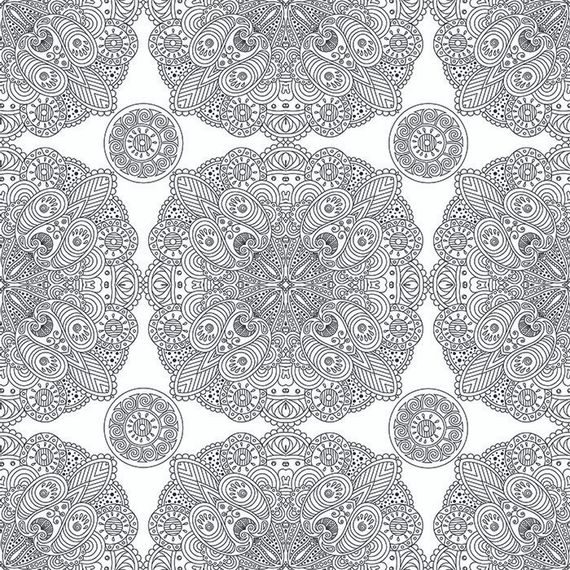 Шпалери-розмальовки Мандала (3шт) 60*60 C-60011