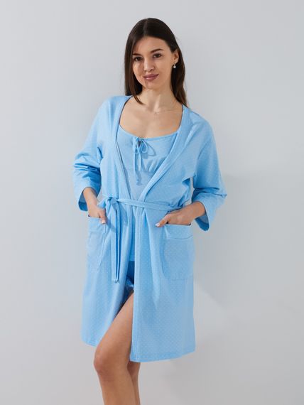 Халат жіночий Nicoletta 83685 M Блакитний shop (2000999543753)