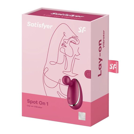 Вібратор для зовнішньої стимуляції Satisfyer Spot On 1 Berry, гнучкий відросток | Зображення 4