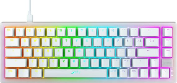 Клавіатура механічна Xtrfy K5 68Key K5-RGB-CPT-TPWHITE-R-UKR