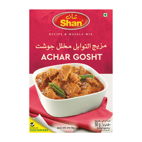 Суміш спецій для мʼяса  Achar Gosht 50г Shan 788821021144