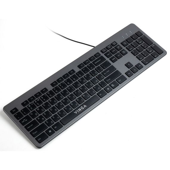Клавіатура Vinga KB735 black-grey | Зображення 2