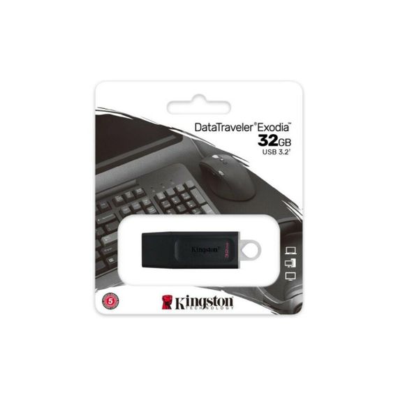 Flash Kingston USB 3.2 DT Exodia 32GB Black/White | Зображення 3