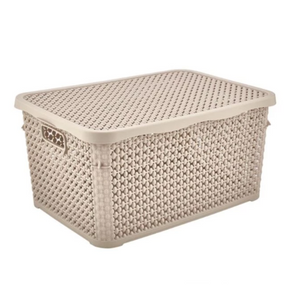 Кошик 1,25л mini з кришкою бежевий Pearl ELIF