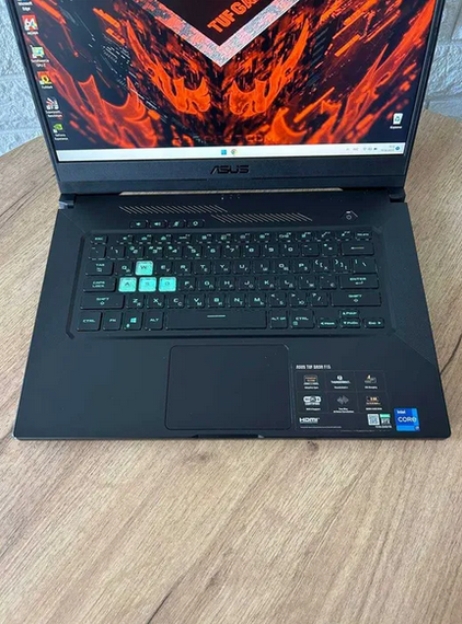 Ноутбук Asus TUF Dash FX516PR 15.6" 144Hz i7 11370H 16Gb SSD 512Gb RTX 3070 Б/У | Зображення 1