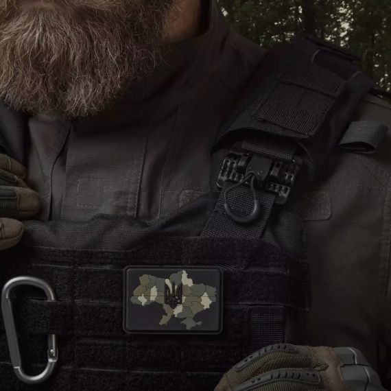 Плитоноска IBV Ukrarmor аналог IOTV, бронежилет-носій Cordura 1000 MOLLE, військова плитоноска ЗСУ, страйкбол, колір Чорний | Зображення 7