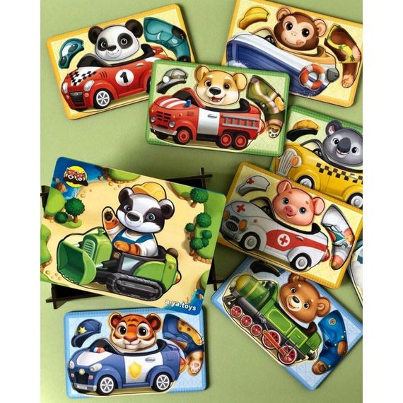 Настольная игра "Веселые водители" Ubumblebees (ПСФ080) PSF080 с карточками | Зображення 2
