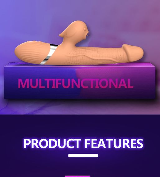 Вібратор Basia Thtusting Vibrator 2 in 1 Tongue Vibrators USB Sex Aura | Зображення 2