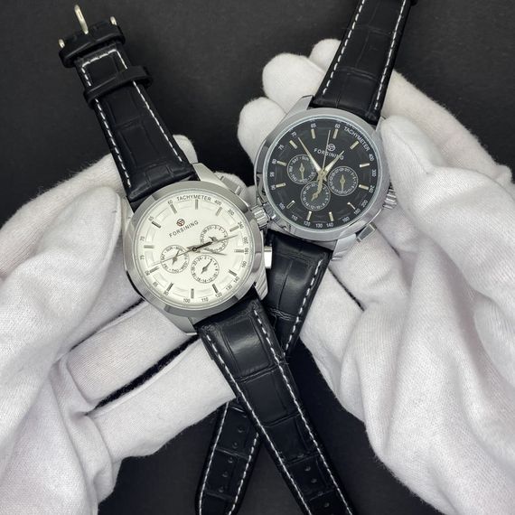 Forsining 6625 Silver-White Leather | Зображення 3