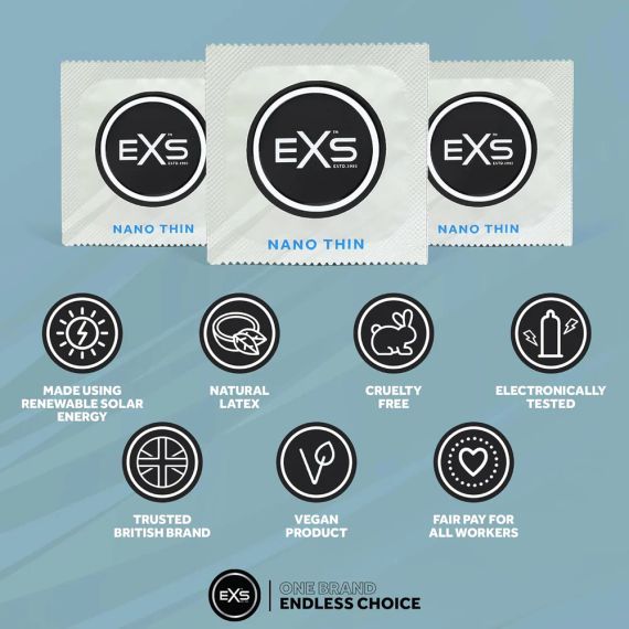 Презерватив - EXS Nano Thin Condom, 1 шт. | Зображення 3