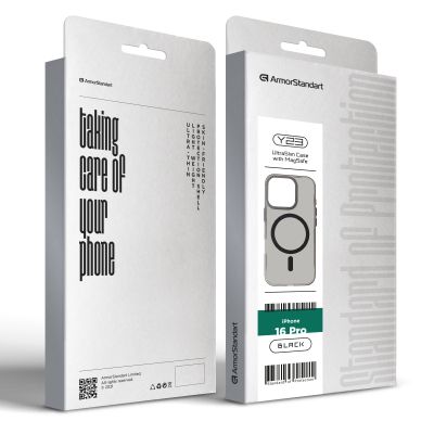 Чехол для мобильного телефона Armorstandart Y23 MagSafe Apple iPhone 16 Pro Transparent Black (ARM79573) | Зображення 1