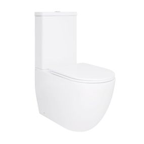 Унітаз-компакт Qtap Robin Ultra Quiet безобідковий із сидінням Soft-close QT13226089AW