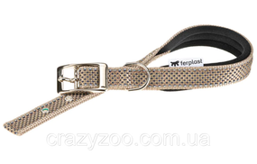 Ошейник для собак Ferplast Daytona Deluxe C20/43 нейлоновый коричнево-чёрный 2х35-43 см 77202112