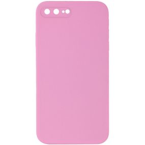 Чохол Silicone Case Square Full Camera Protective (AA) NOLOGO для Apple iPhone 7 plus/8 plus (5.5") Рожевий / Light pink