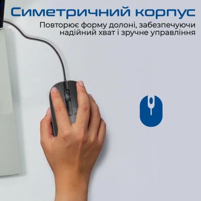 Мышка Promate CM-2400 USB Black (cm-2400.black) | Зображення 2