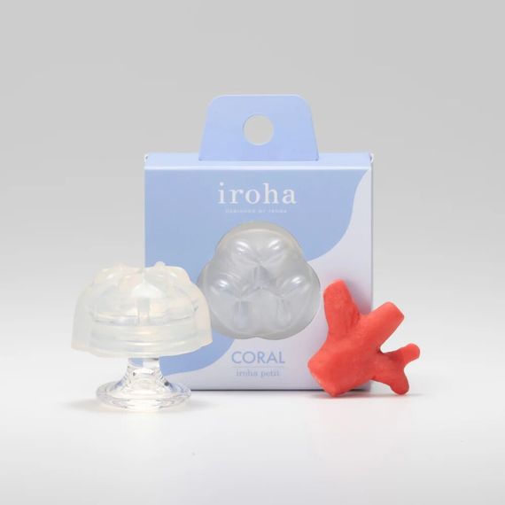 Стимулятор для ерогенних зон IROHA Petit – Coral, можна охолоджувати та нагрівати | Зображення 4