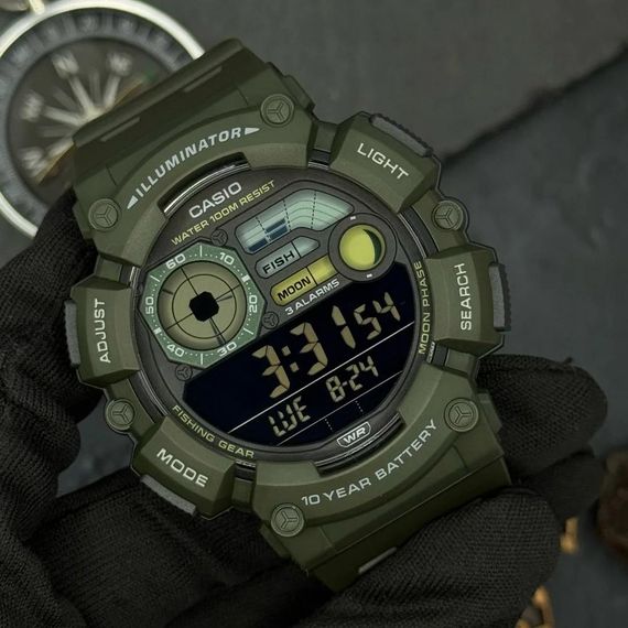 Чоловічий годинник Casio WS-1500H-3B | Зображення 3