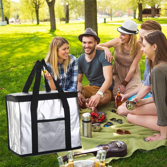 Сумка холодильник для транспортування холодних і гарячих продуктів 25 л, практична та легка термосумка | Зображення 9