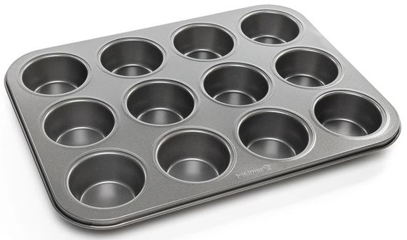 Форма для випікання маффінів із силіконовими формами Holmer Sweet Cake BM-0812-RSG 35х26.5х3 см сіра | Зображення 4
