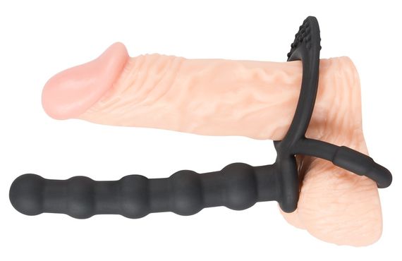 Насадка для подвійного проникнення - Black Velvets Cock & Ball Ring | Зображення 6