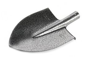 Лопата штыковая острая 220×300×390мм молотковое покрытие СИЛА