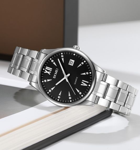 Чоловічий годинник Skmei 2158SIBK Silver-Black | Зображення 3