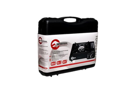 Плита газова портативна Intertool — 342 x 275 x 113 мм з адаптером | Зображення 6
