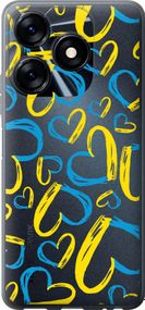 Чехол на Tecno Spark 10 Сердца UA "5292u-3023-17620"