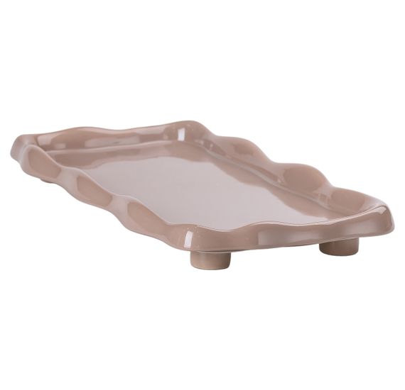 Чайный сервиз на 6 персон с фарфоровой подставкой, серый HP-15-28 | Зображення 3