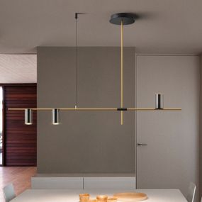 Люстра стельова на 3 лампочки 26466 Золото 55х12х123 см.