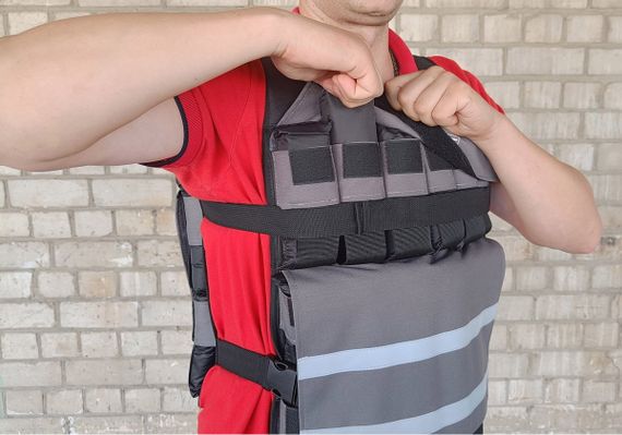 Жилет обтяжувач EasyFit Armor 18 кг набірний з кроком 0,5 кг (EF-WTV-180) | Зображення 5