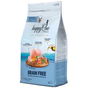 Корм happyOne Mediterraneum Sterilized Cat Fresh Meat сухий зі свіжим м'ясом для стерилізованих котів 2 кг